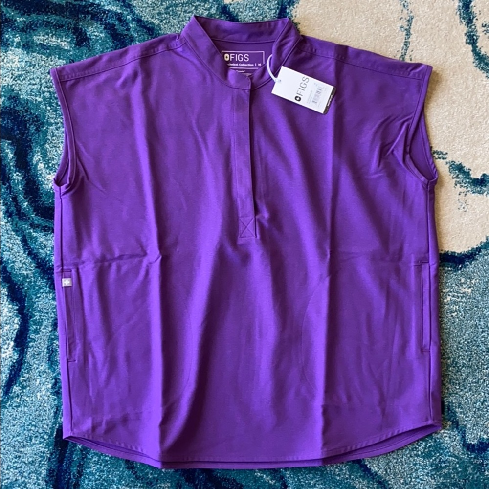 Figs Ultra Violet Rafaela scrub top medium NWT